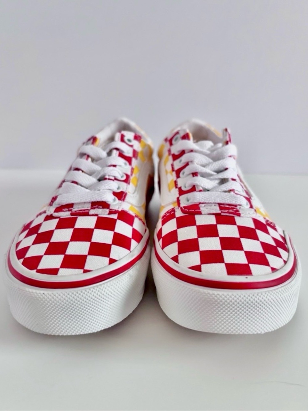 NWOT Vans Checkerboard Little Kid Sneakers Multicolor Lace-Up Unisex Size 13 - Picture 4 of 10